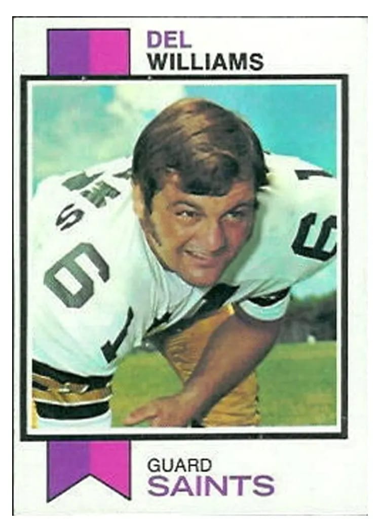 1973 Topps Del Williams #277 card