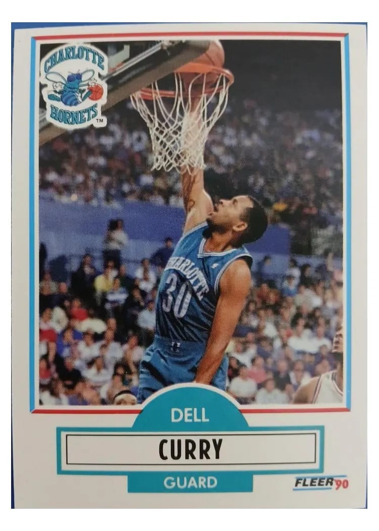 1990 Fleer Dell Curry #18 card