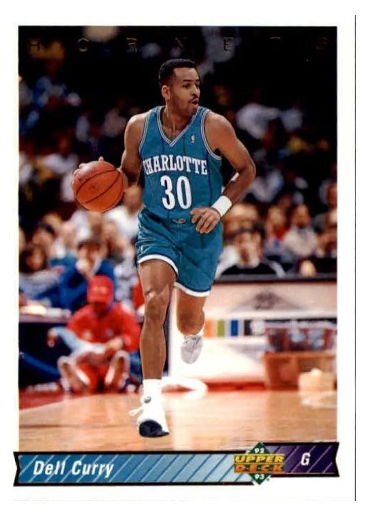 1992 Upper Deck Dell Curry #289 card
