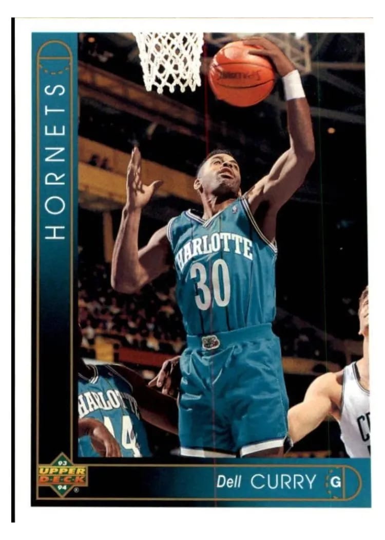 1993 Upper Deck Dell Curry #3 card