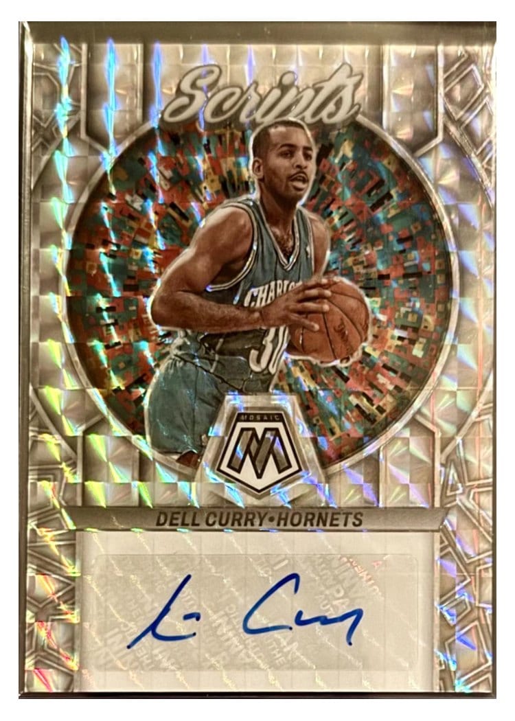 2022-23 Panini Mosaic Scripts Dell Curry #MS-DEL