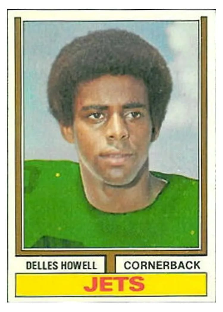 1974 Topps Delles Howell #100 card