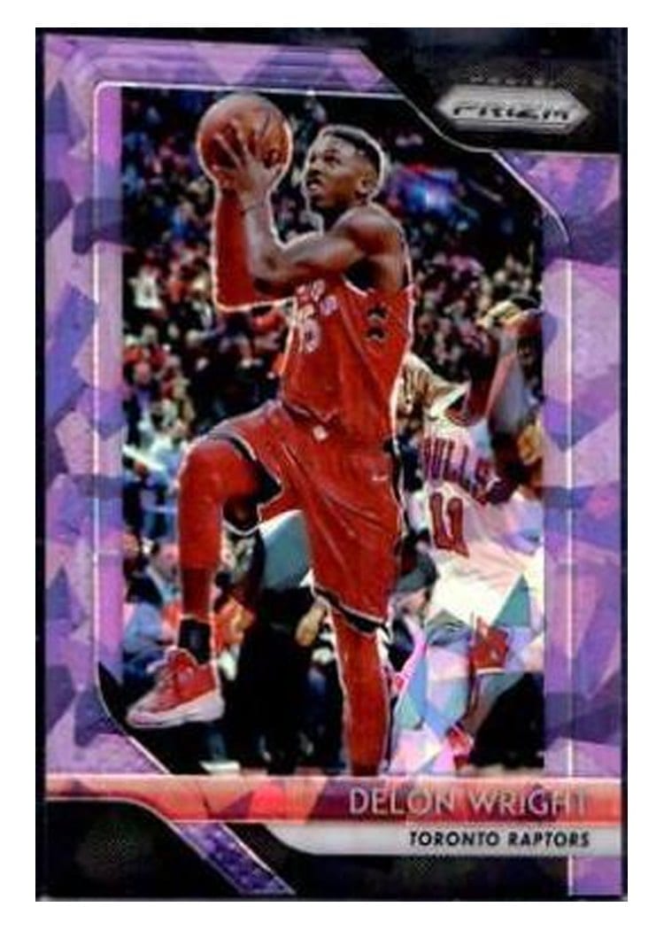 2018-19 Panini Prizm Base Set Delon Wright Purple Prizm #113 card