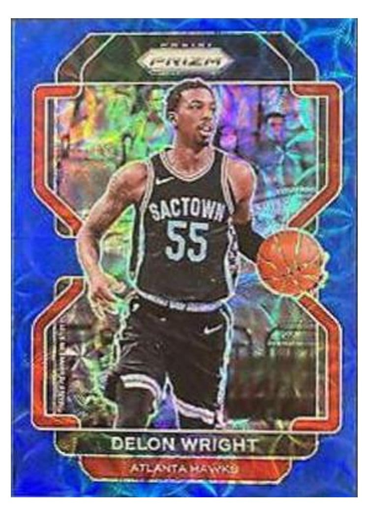 2021-22 Panini Prizm Base Set Delon Wright #57 card
