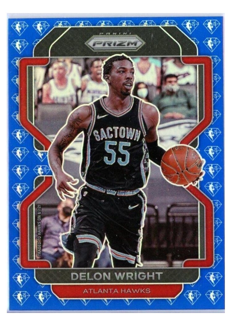 2021-22 Panini Prizm Base Set Delon Wright #57 card