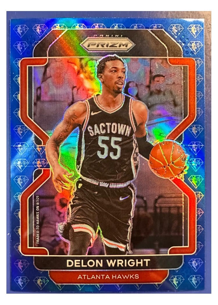 2021-22 Panini Prizm Base Set Delon Wright #57 card