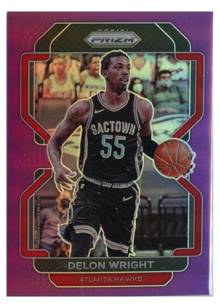 2021-22 Panini Prizm Base Set Delon Wright #57 card