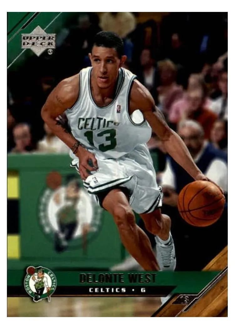 2005 Upper Deck Delonte West #13 card