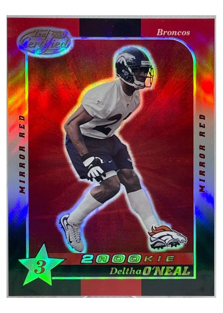 2000 Leaf Certified Deltha O'Neal #163 card