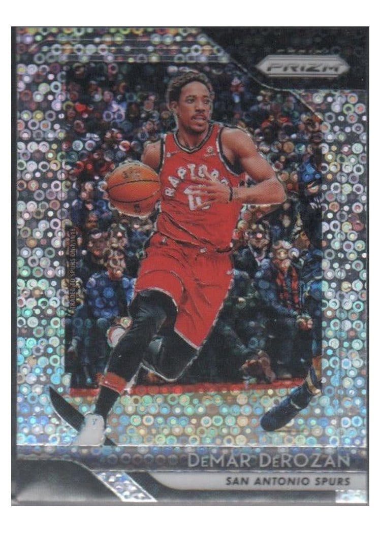 2018-19 Panini Prizm Base Set DeMar DeRozan Fast Break Prizm #271 card