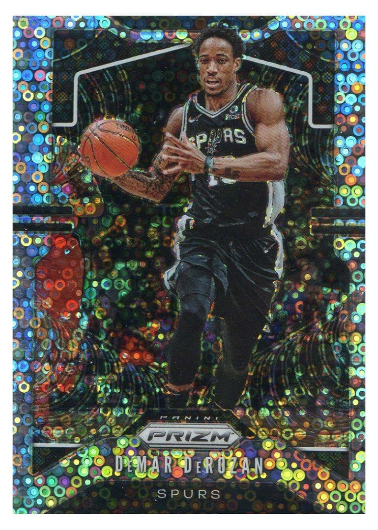2019-20 Panini Prizm Base Set DeMar DeRozan Fast Break Prizm #134 card