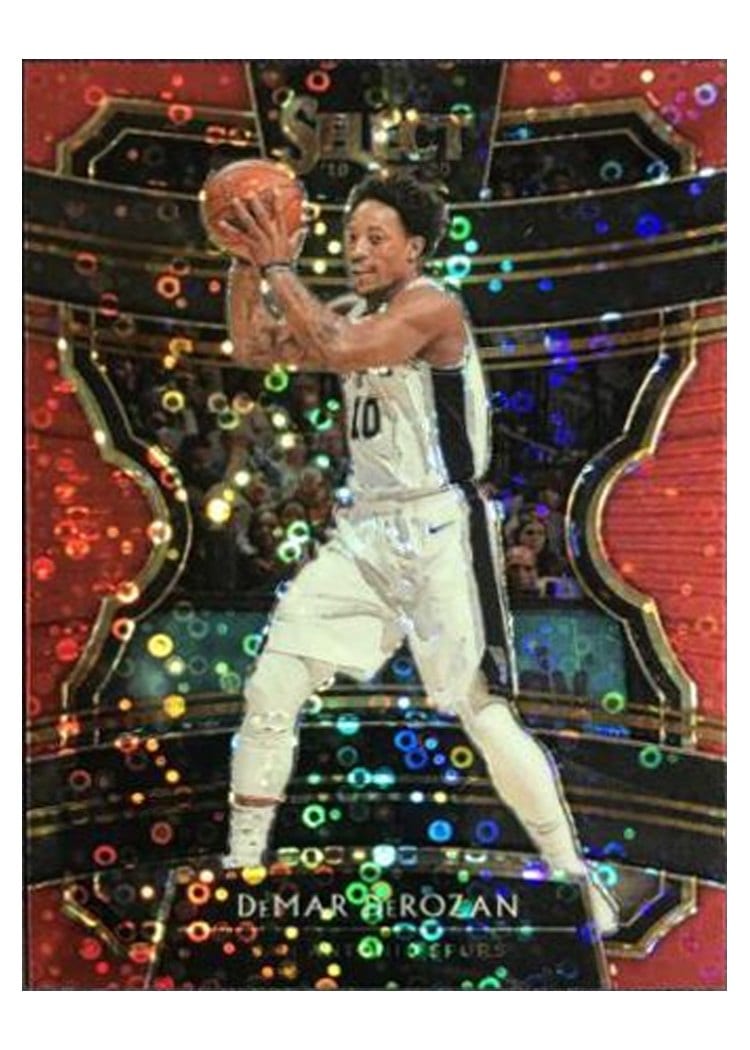 2019-20 Panini Select Base Set DeMar DeRozan Red Disco Prizm #50 card