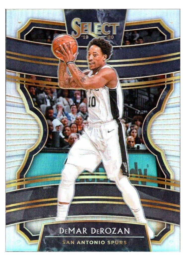 2019-20 Panini Select Base Set DeMar DeRozan Silver Prizm #50 card