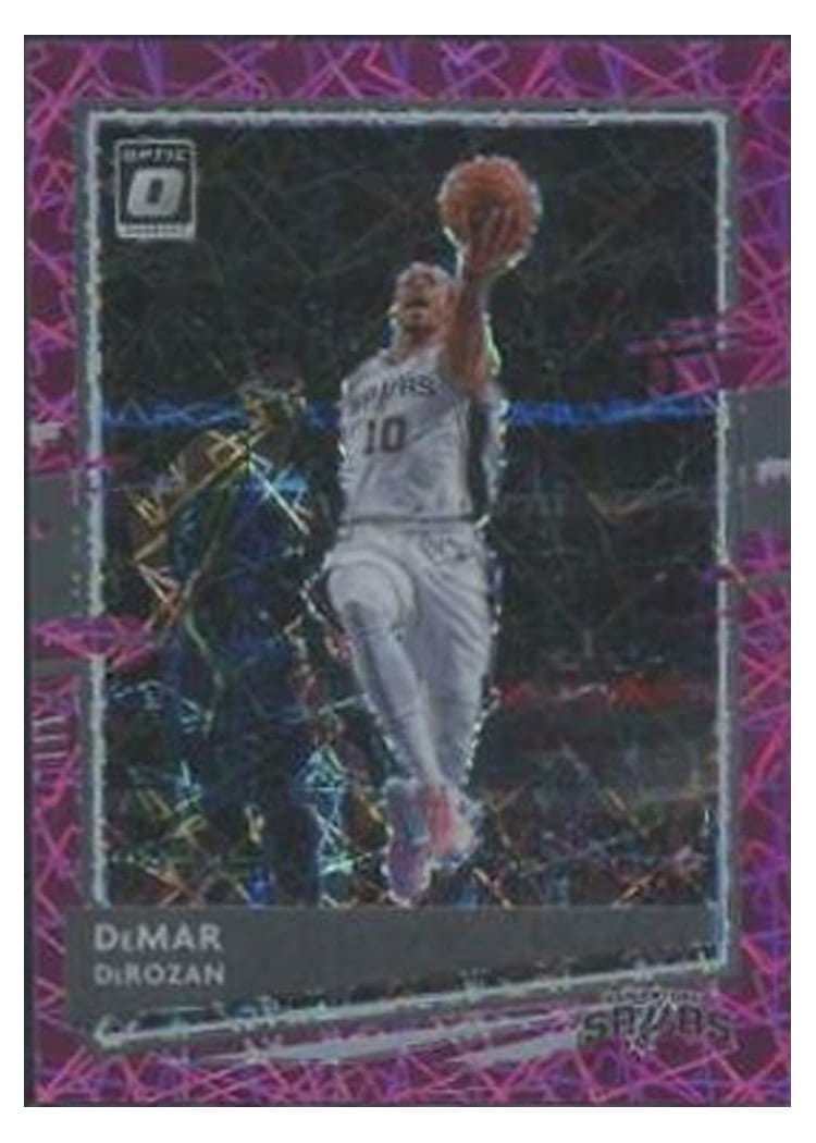 2020-21 Donruss Optic Base Set DeMar DeRozan Pink Velocity #36 card