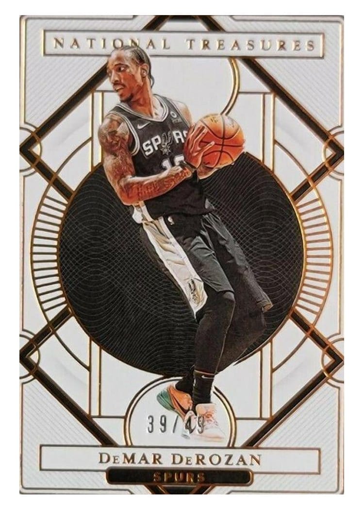 2020-21 Panini National Treasures Base Set DeMar DeRozan #73 card