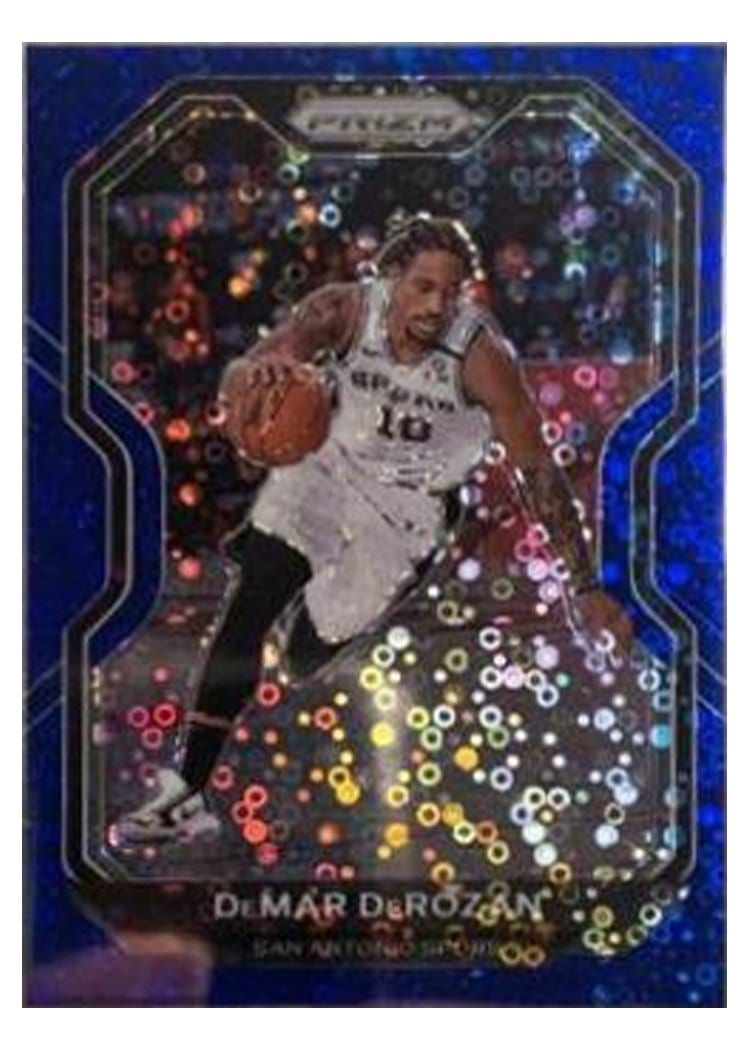 2020-21 Panini Prizm Base Set DeMar DeRozan Blue Prizm #210 card