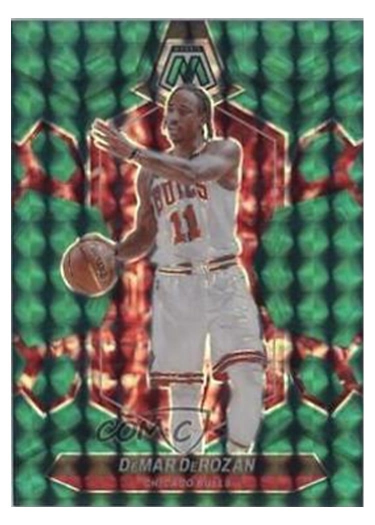2023-24 Panini Mosaic Base Set DeMar DeRozan Teal #82 card
