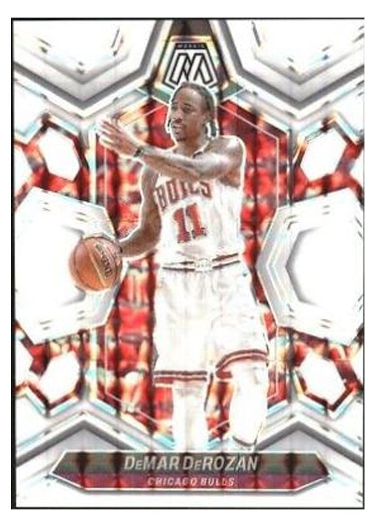 2023-24 Panini Mosaic Base Set DeMar DeRozan White #82 card