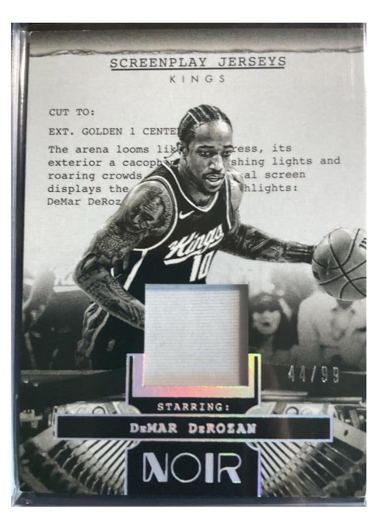 2024-25 Panini Noir Screenplay Jerseys Set DeMar DeRozan #8 card
