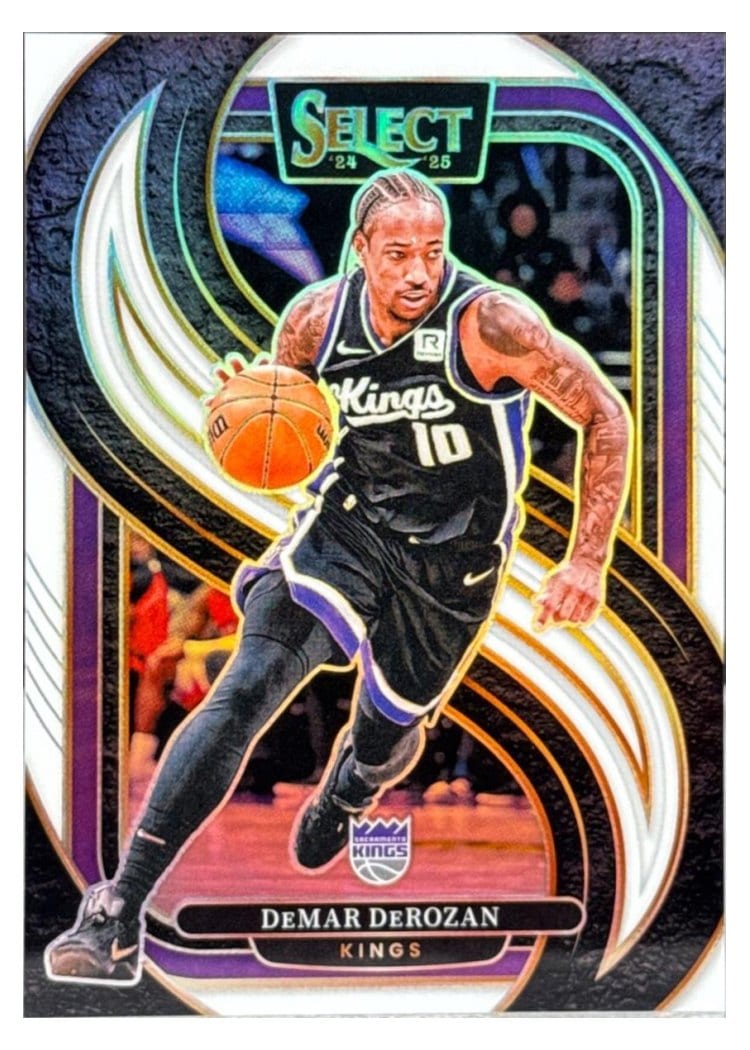 2024-25 Panini Select Base Set DeMar DeRozan White Prizm #122 card