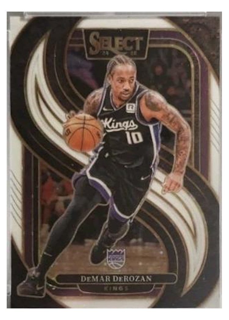 2024-25 Panini Select Base Set DeMar DeRozan White Disco Prizm #122 card