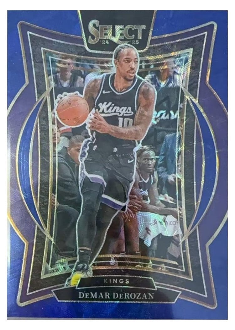 2024-25 Panini Select Base Set DeMar DeRozan Blue Scope Prizm #33 card