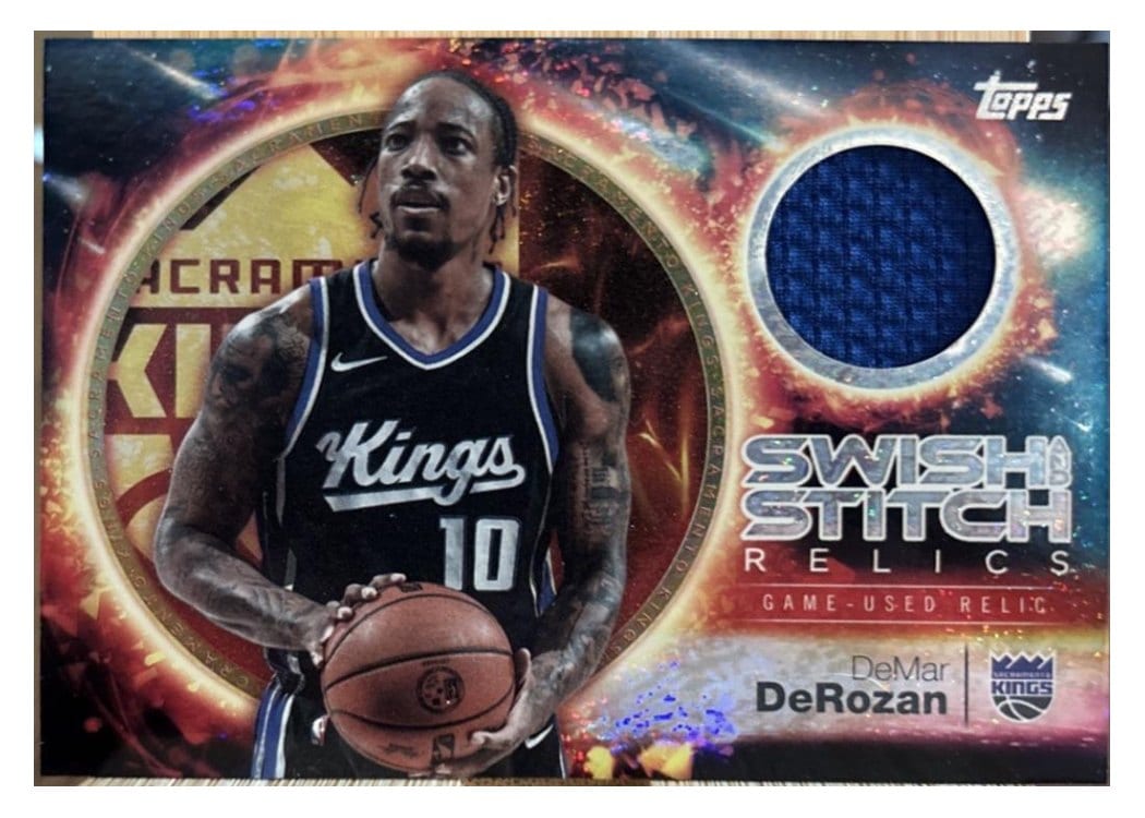 2025-26 Topps Swish and Stitch Relics DeMar DeRozan #SST-DD card