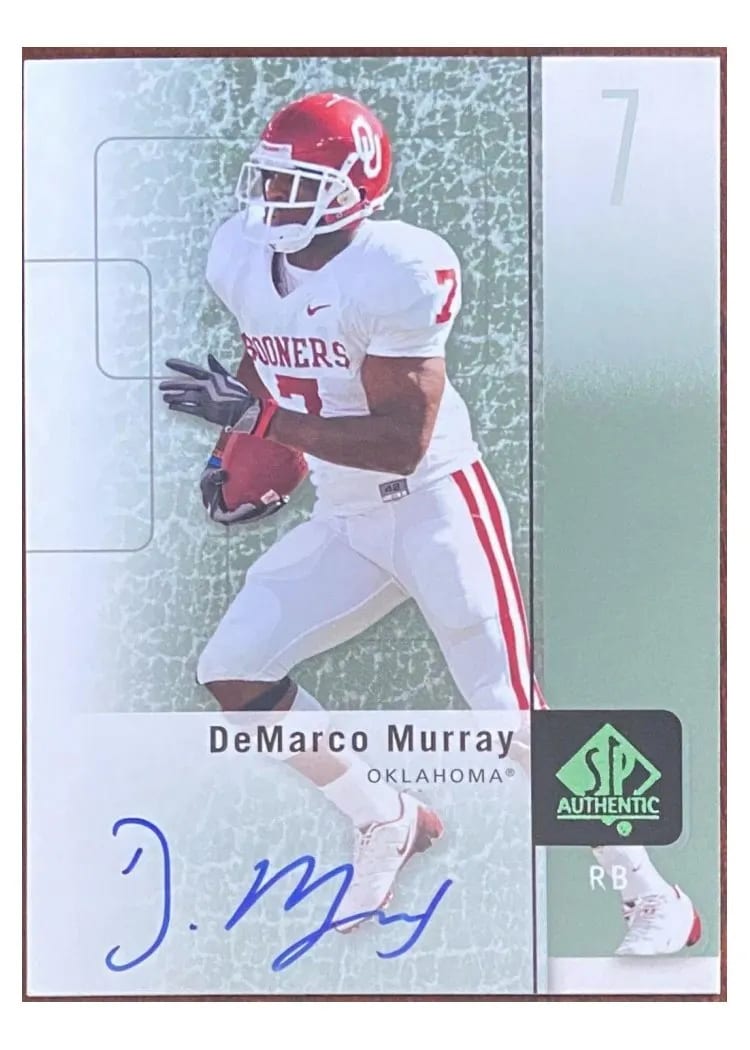 2011 SP Authentic DeMarco Murray Autograph #34 card
