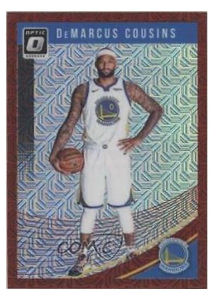 2018-19 Donruss Optic Base Set DeMarcus Cousins #42 card