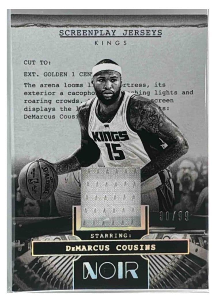 2024-25 Panini Noir Screenplay Jerseys Set DeMarcus Cousins #37 card