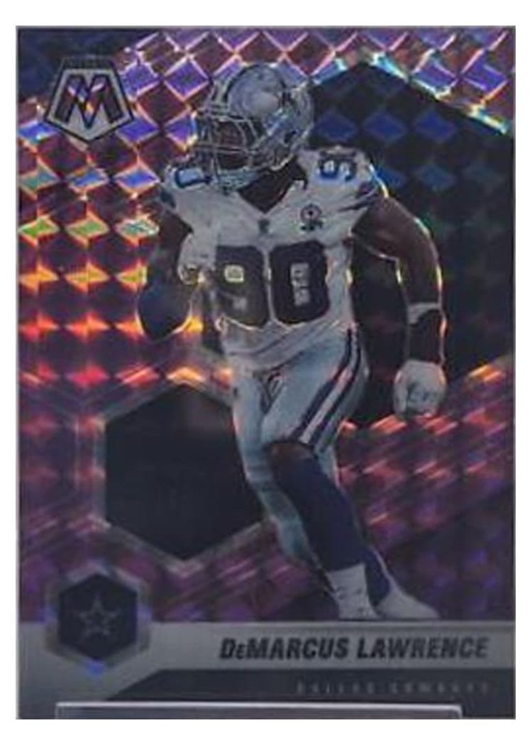 2021 Panini Mosaic Base Set DeMarcus Lawrence Purple Mosaic #61 card