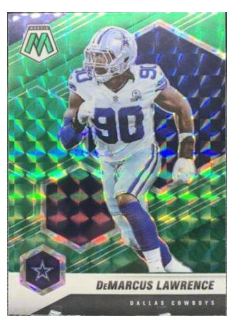 2021 Panini Mosaic Base Set DeMarcus Lawrence Green Mosaic #61 card
