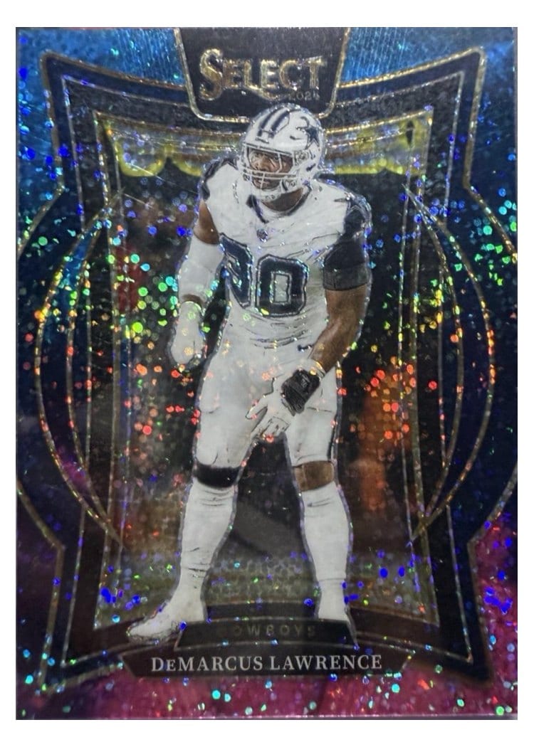 2024 Panini Select Base Set DeMarcus Lawrence Cosmic Prizm #47 card