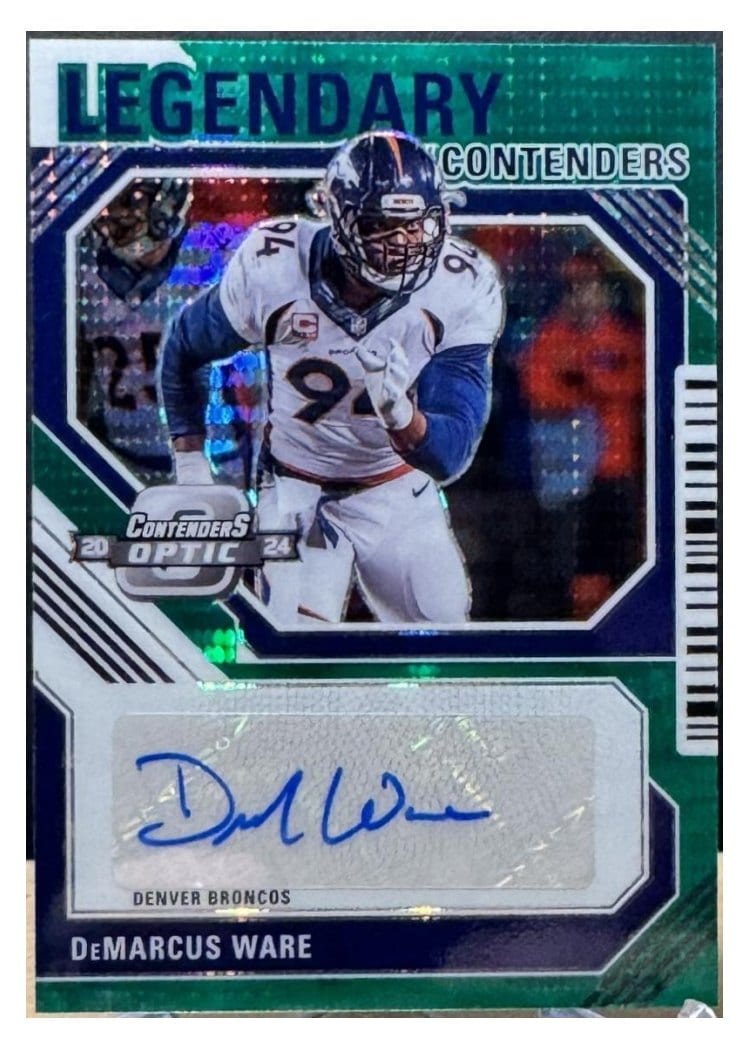 2024 Panini Contenders Optic Legendary Contenders Autographs DeMarcus Ware #2 card