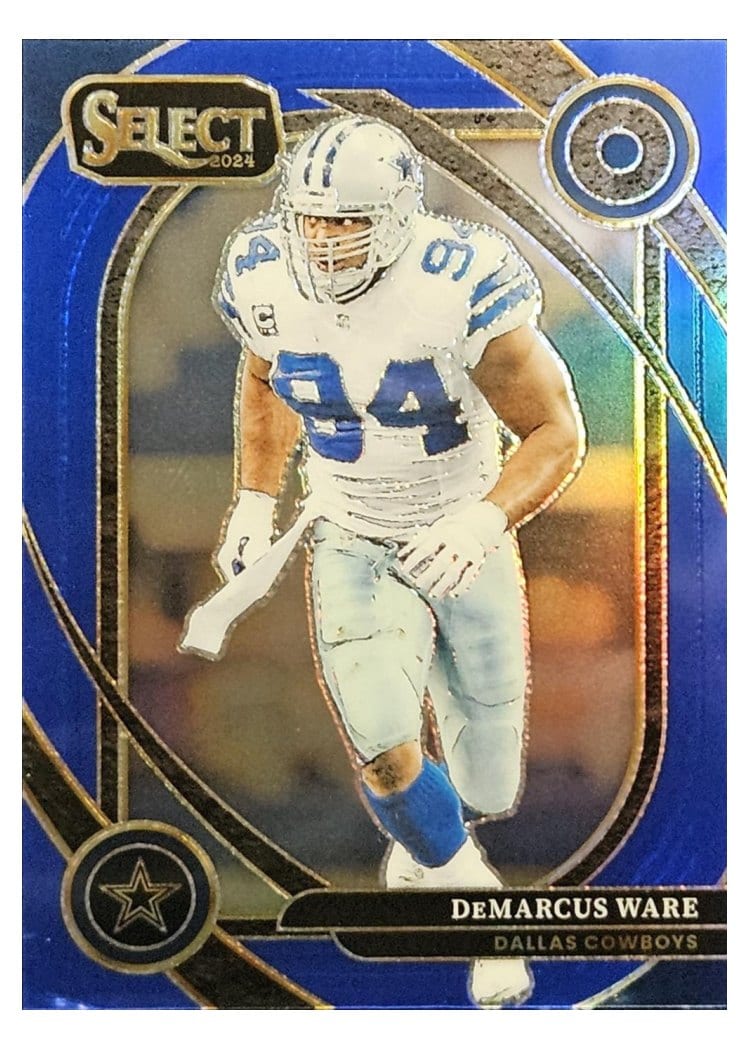 2024 Panini Select Base Set DeMarcus Ware Blue Prizm #247 card