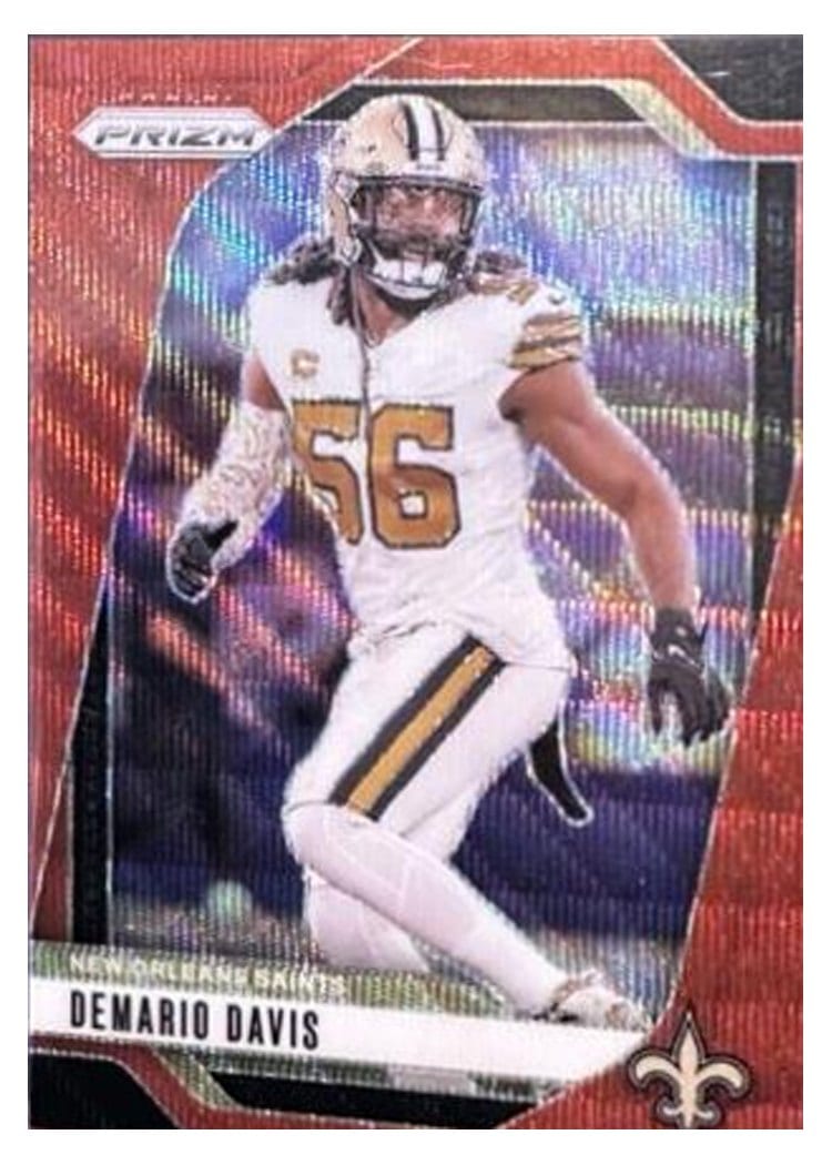 2024 Panini Prizm Base Set Demario Davis Red Wave #207 card