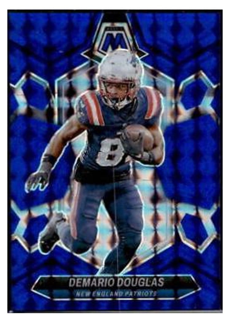 2024 Panini Mosaic Base Set Demario Douglas Blue #151 card