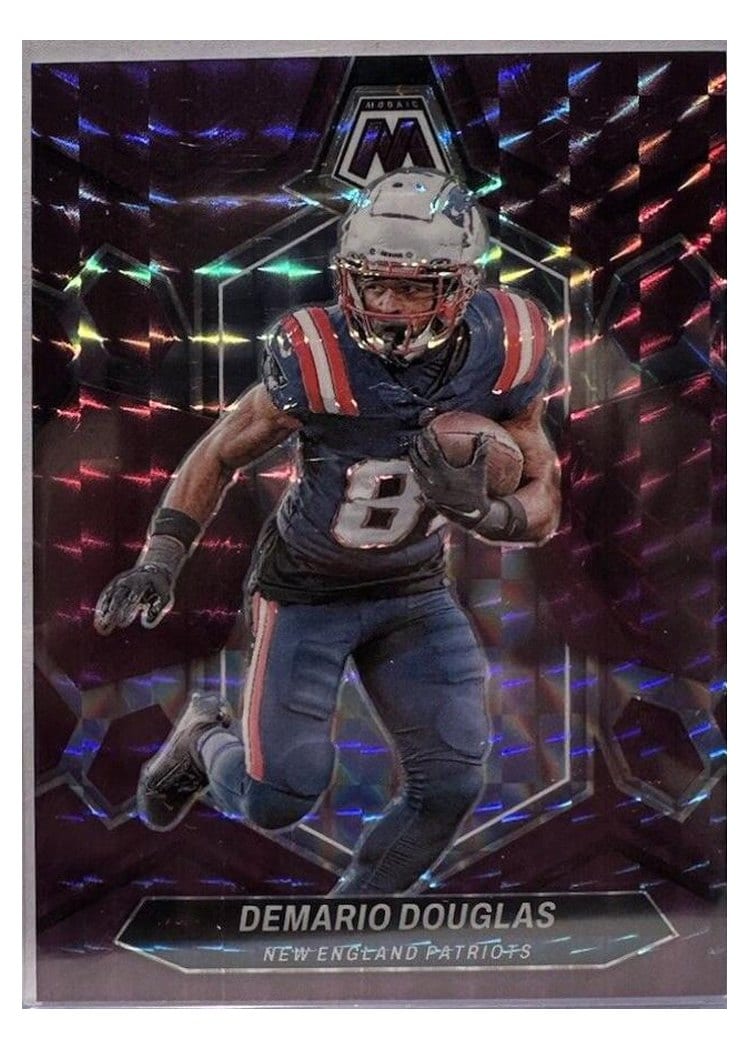 2024 Panini Mosaic Base Set Demario Douglas Purple #151 card