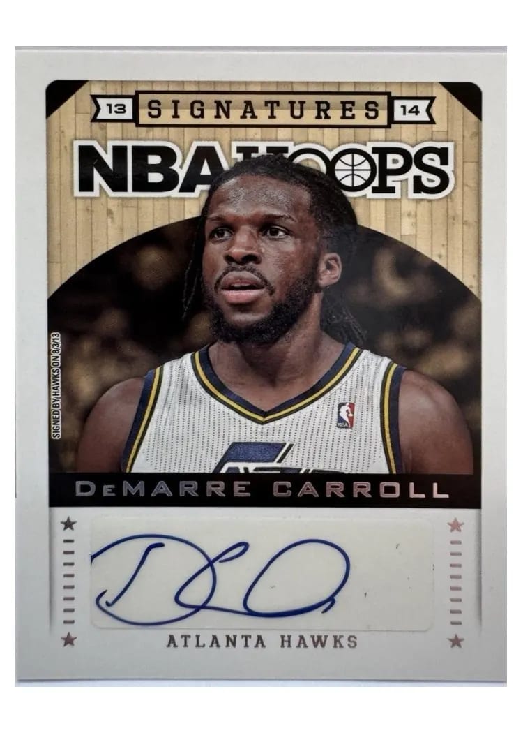 2013 Panini Hoops Signatures DeMarre Carroll #35 card