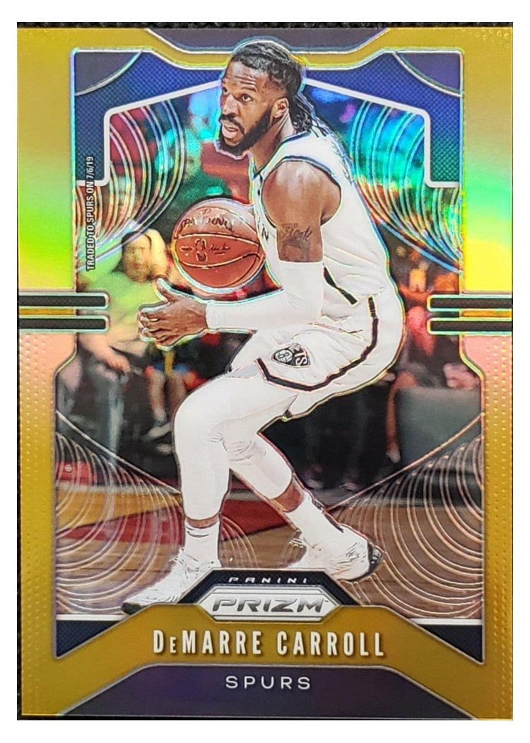 2019-20 Panini Prizm Base Set DeMarre Carroll Gold Prizm #82