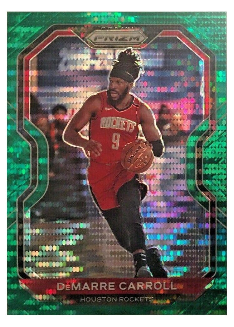 2020-21 Panini Prizm Base Set DeMarre Carroll Green Pulsar Prizm #205 card