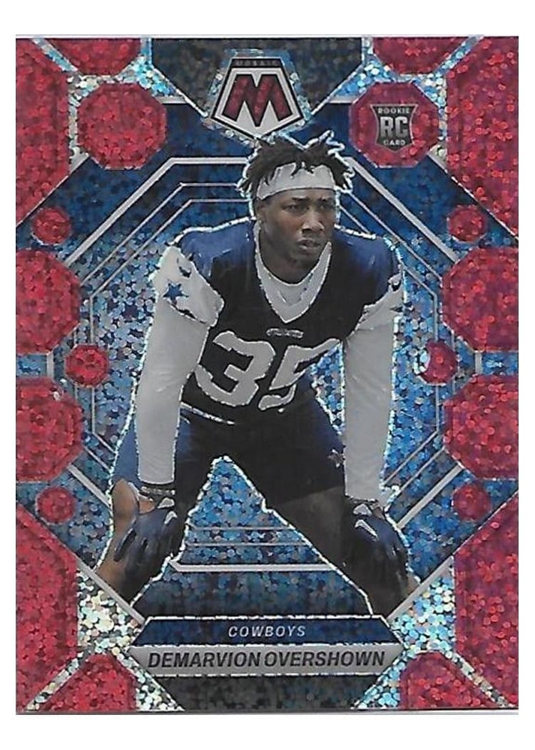 2023 Panini Mosaic Base Set Demarvion Overshown #308 card