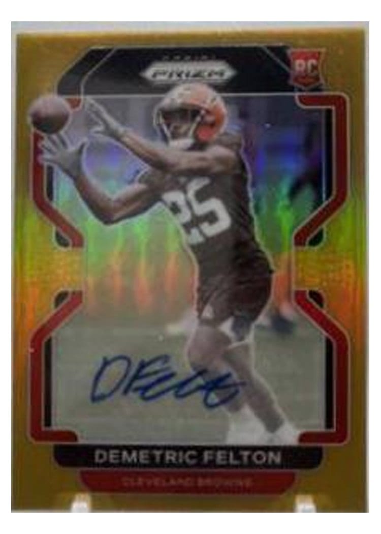 2021 Panini Prizm Base Set Demetric Felton #411 card