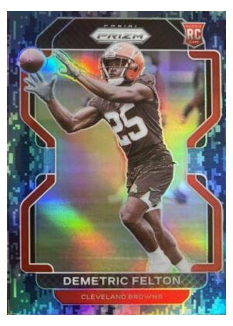 2021 Panini Prizm Base Set Demetric Felton #411 card