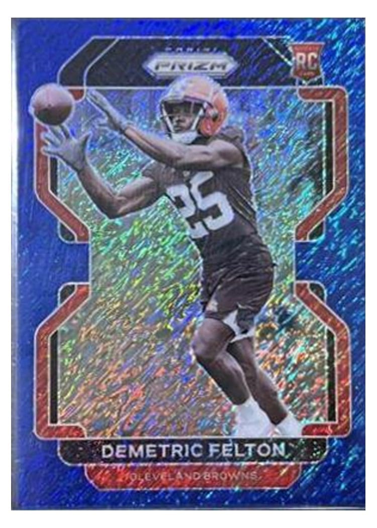 2021 Panini Prizm Base Set Demetric Felton #411 card