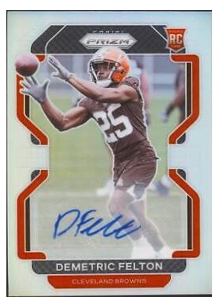 2021 Panini Prizm Base Set Demetric Felton #411 card