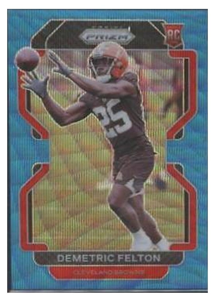 2021 Panini Prizm Base Set Demetric Felton #411 card
