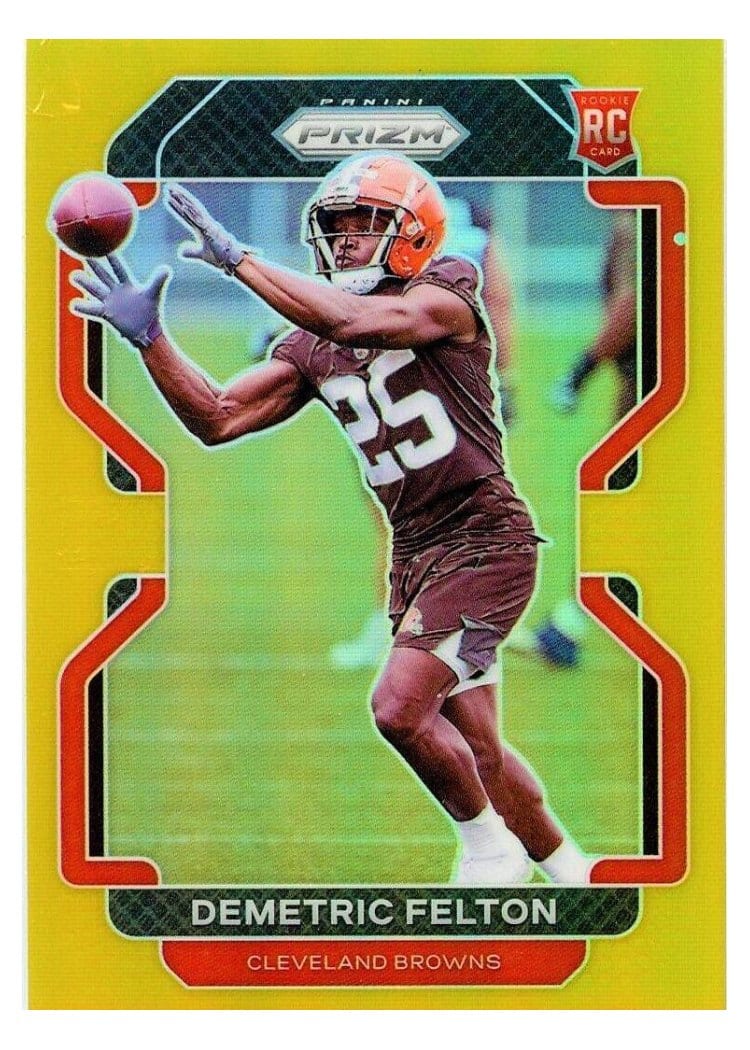2021 Panini Prizm Base Set Demetric Felton #411 card