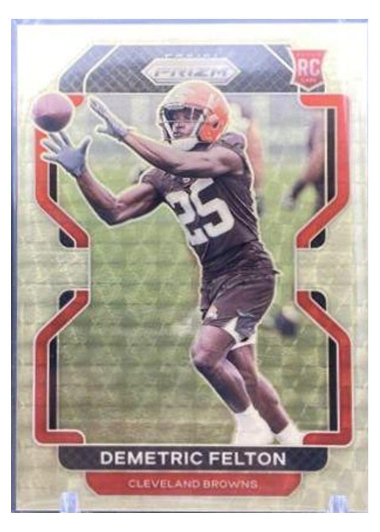 2021 Panini Prizm Base Set Demetric Felton #411 card