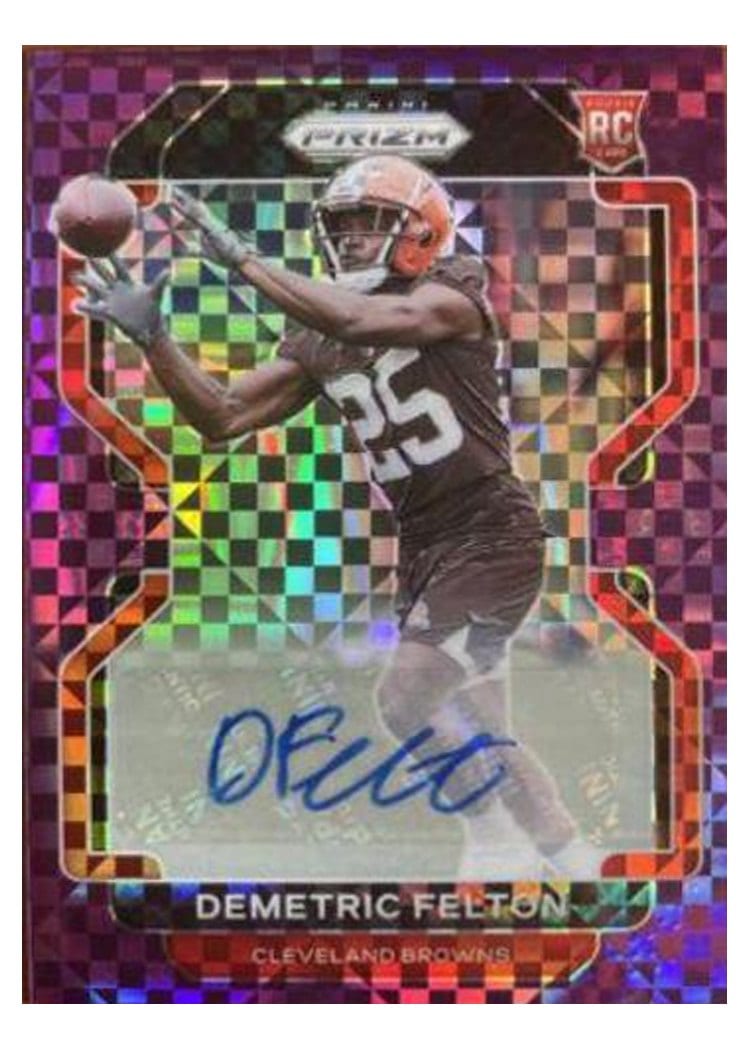 2021 Panini Prizm Base Set Demetric Felton #411 card
